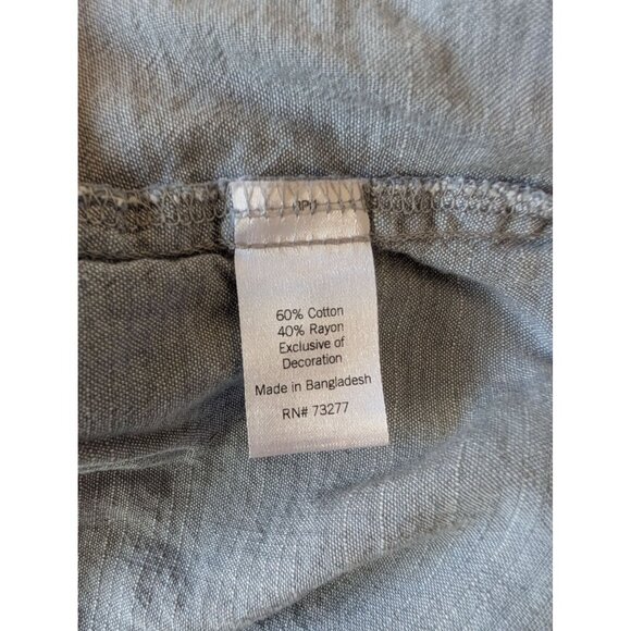 Blue Short-Sleeve Dress With Square Neckline XXL Milkmaid Cottagecore - Picture 4 of 4